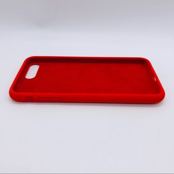 8 PLUS RED SILICONE IPHONE CASE - Picture 3 of 6